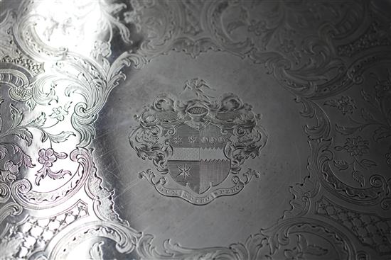PAUL STORR. A pair of George III silver salvers, 57.5 oz.